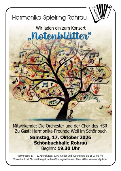 Plakat Konzert 2026